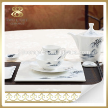 Ensemble de dîner de luxe en céramique de porcelaine fine fait en Chine